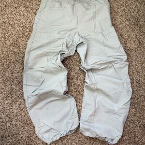 ZARA Light Gray Drawstring Pants